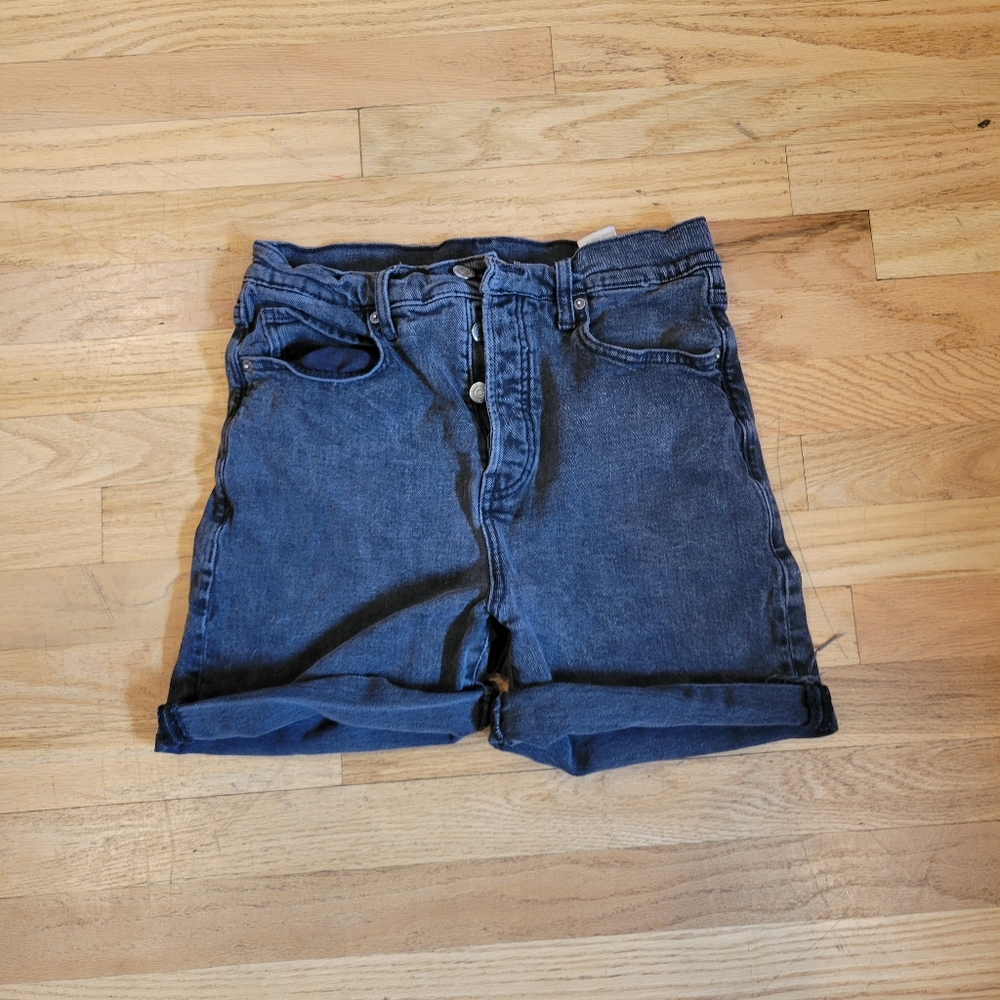Old Navy High Waisted Black Denim Jean Shorts